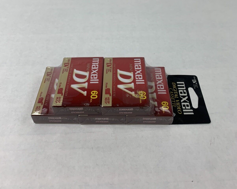 5-Pack Maxwell DVM60SE Digital Video Cassette