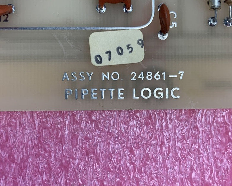 MSI Pipette Logic 07059 Assy No 24861-7 Micromedic Card