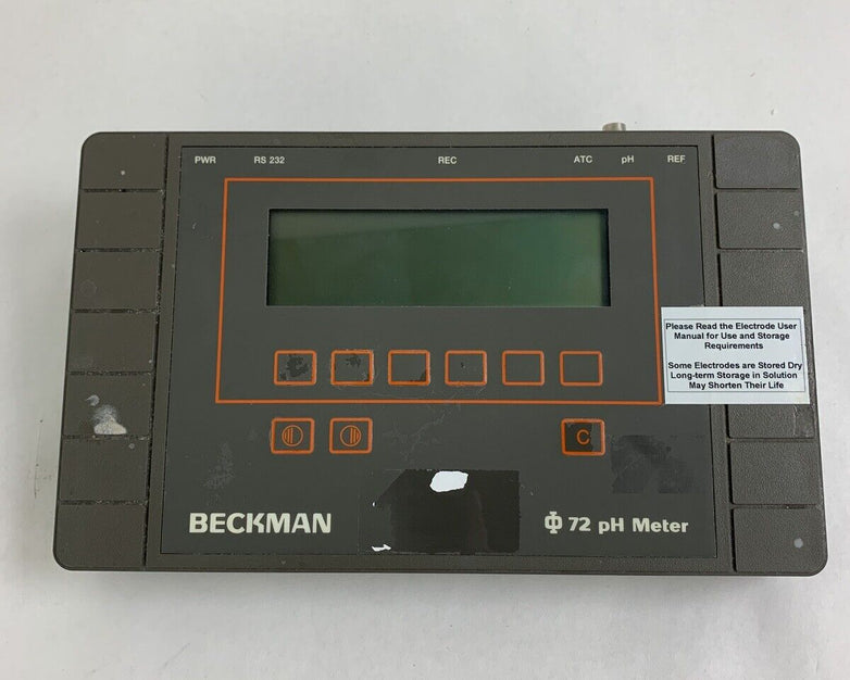 Beckman PHI 72 PH Meter 123144 12VDC 0.3 Amp