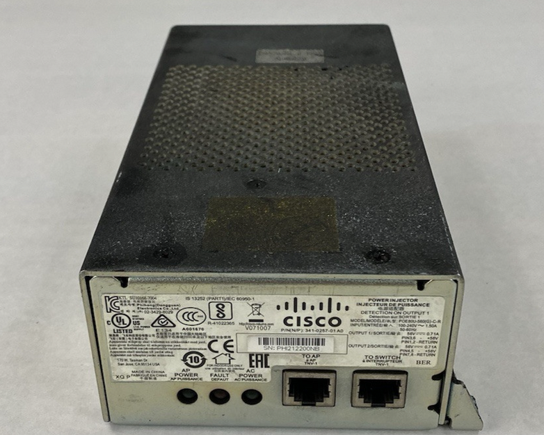 Cisco POE80U-560(G)-C-R 341-0257-01 Power Injector