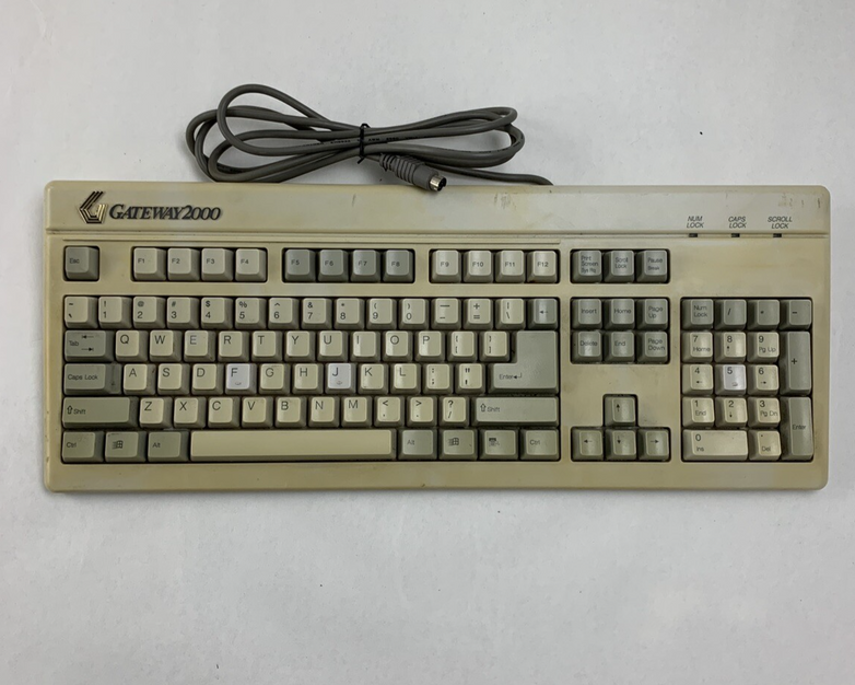 Gateway 2000 219600X-XX-XXX Vintage Keyboard Tested