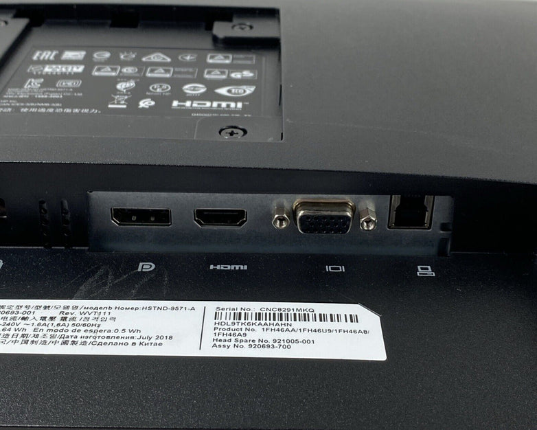 HP EliteDisplay E233 23" Monitor 1920 x 1080 LCD FHD USB3.0 HDMI DP VGA Grade B
