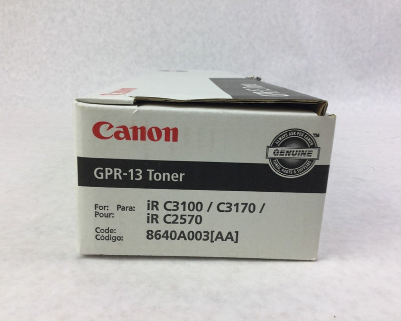 Genuine Canon GPR-13 Black Toner NIB