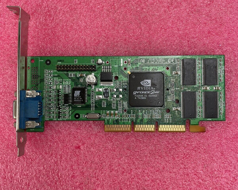 Nvidia GeForce2MX 180-P0039-0100-C Dell 15UMJ AGP Graphics Card