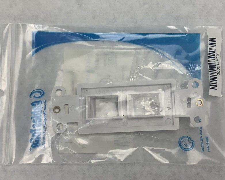 Lot of 5 C2G 03721 Multimedia 2-Port Wall Plate - White