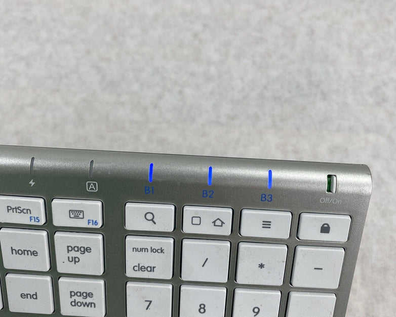 Macally ACEBTKEYA Quick Switch Mac Bluetooth Keyboard for 3 Devices