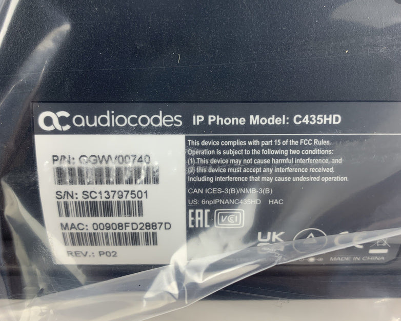 Audiocodes C435HD IP Phone Box Opened