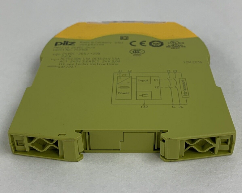 Pilz 750108 PNOZ s8 24VDC Contact Expansion Module Missing Terminal Untested