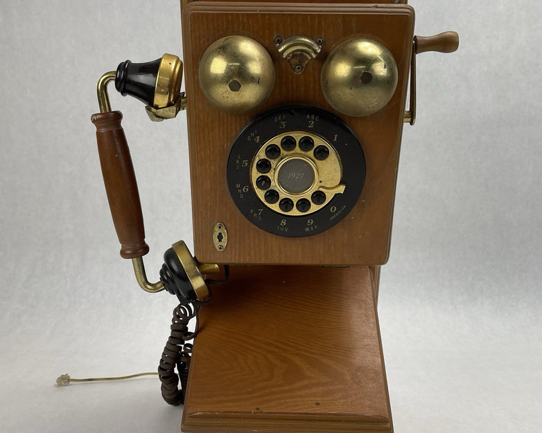 Thomas Collector’s Edition PP-9 1992 1927 Wooden Wall Telephone Untested