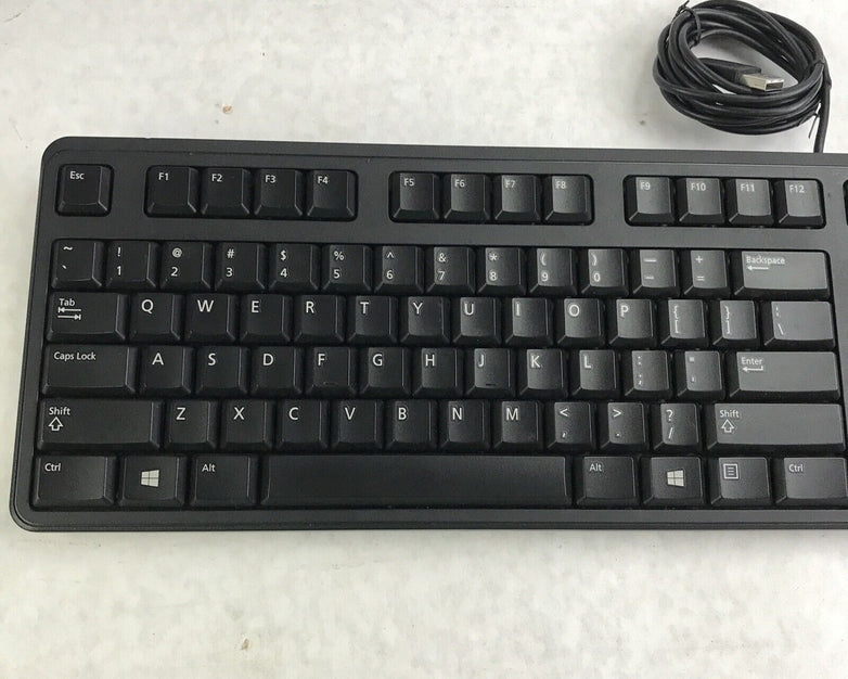 Black Dell KB212-B USB Wired 104-Key Desktop Computer Keyboard 1HF2Y DJ454 DJ458