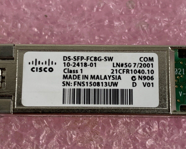Cisco DS-SFP-FC8G-SW 8GB Transceiver Modules 10-2418-01 Lot of 44