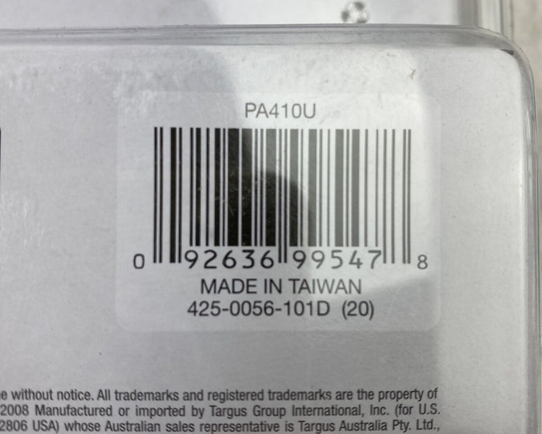 Targus PA410U Defcon CL Laptop Cable Combination Lock 6.5ft 0UC221 b