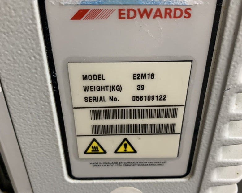 Edwards 18 E2M18 Rotary Vane Vacuum Pump Parts and Repair