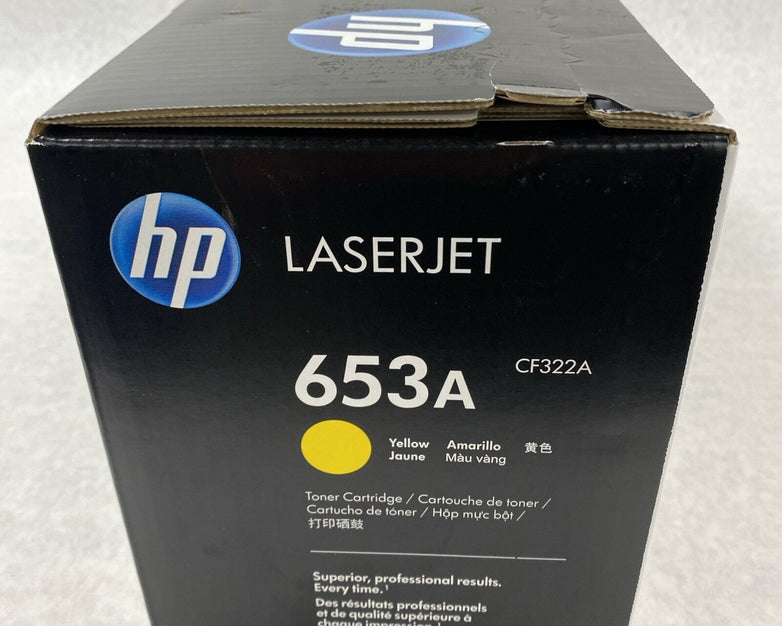 HP CF322A 653A 8345B001 Yellow Toner Cartridge Genuine OEM 2023
