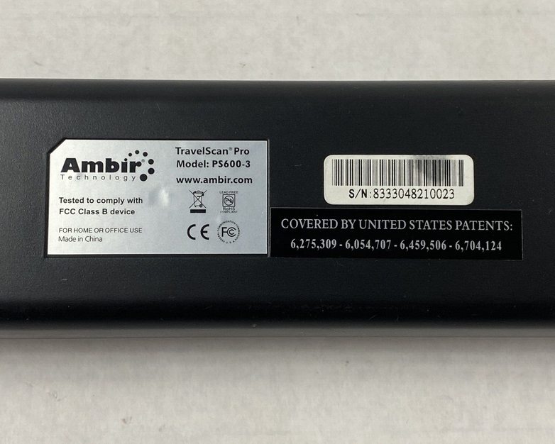 Ambir TravelScan Pro Scanner PS600-3 For Parts or Repair