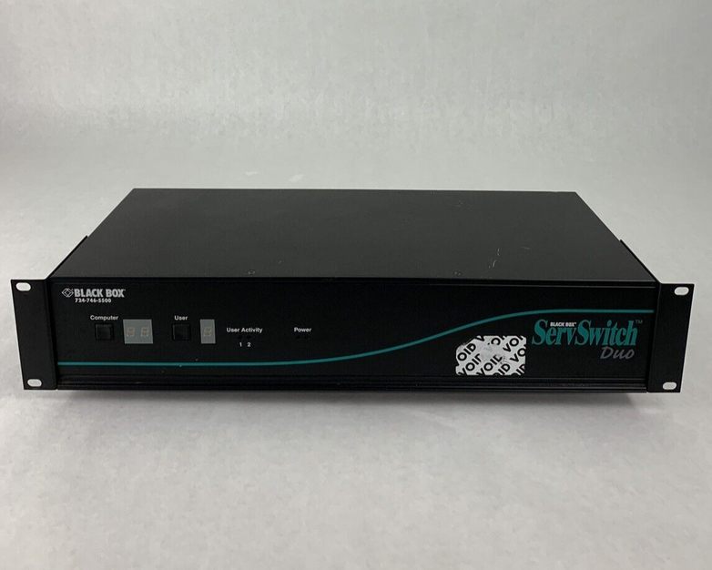 Black Box KV6116FA-R2 ServSwitch Duo KVM Switch Tested