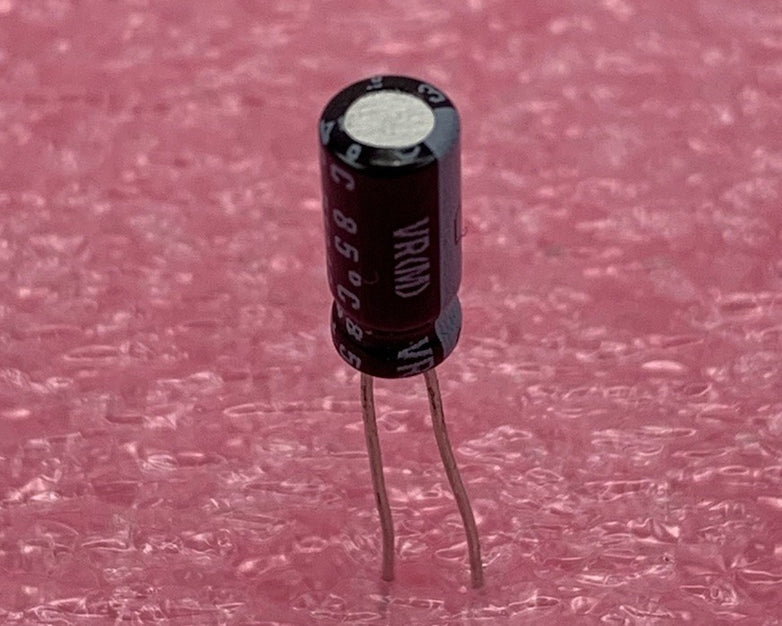 Nichicon 22uF 63V Radial Electrolytic Capacitor (Lot of 9)