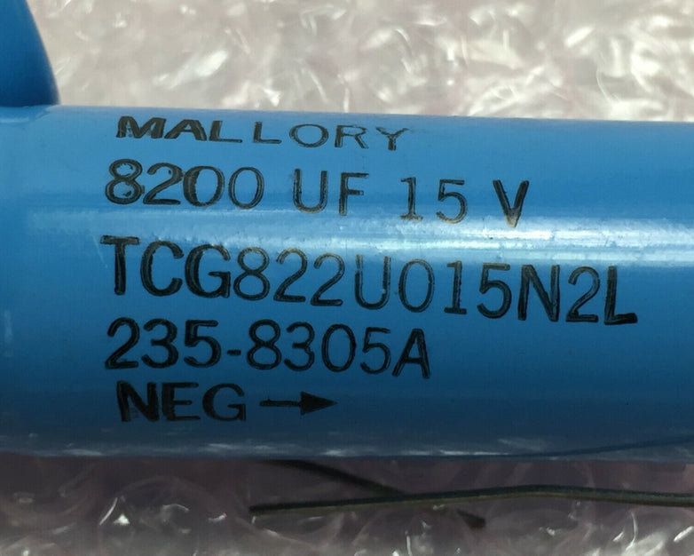 Lot of 5 Mallory TCG822U015N2L 8200UF 15V 235-8305A