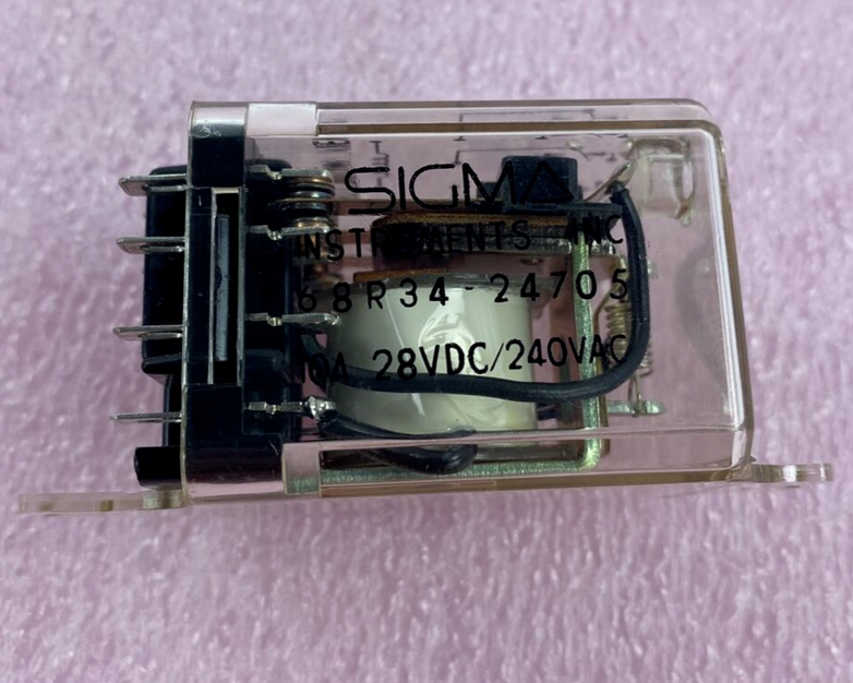 SIGMA Instruments Relay 68R34-24705 10A 28VDC/240 VAC