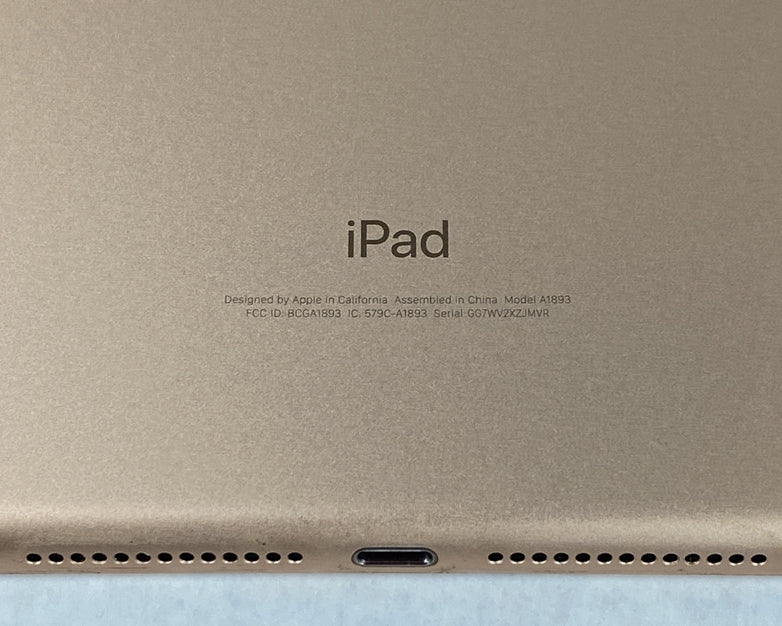 Apple iPad 6th Gen A1893 32GB 9.7" Wi-Fi Gold IOS 17.7.9
