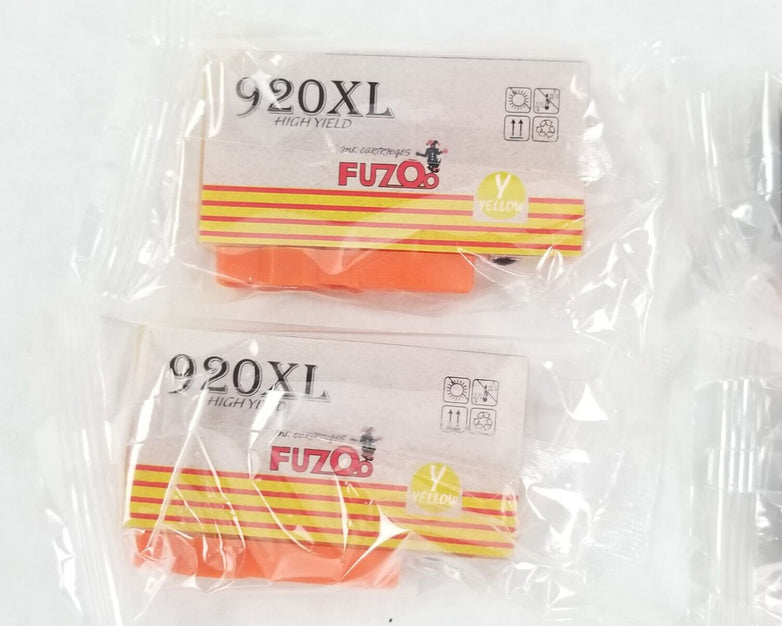 Fuzoo 2 Sets 920XL For OfficeJet 6000 6500 7000 7500 Plus 2 Black Cartridge