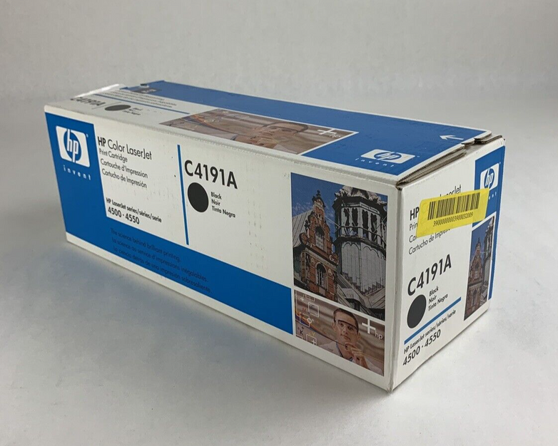 New Sealed OEM HP C4191A Black Laserjet Toner Print Cartridge