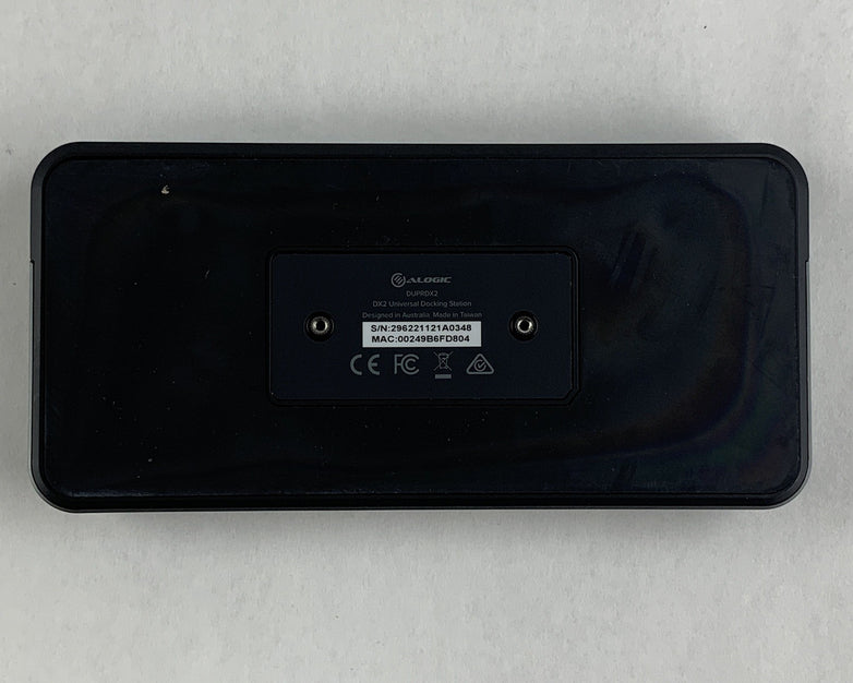 Alogic DX2 Dual 4K Display Universal Docking Station DUPRDX2 Power Tested
