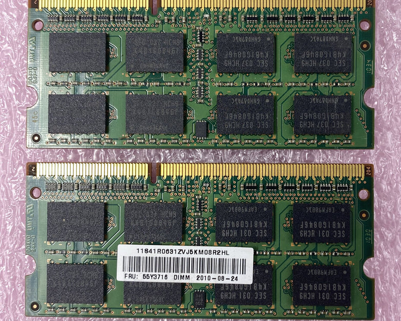 Lot ( 4 ) 2GB Samsung M471B5673FH0-CH9 2Rx8 PC3-10600S Laptop Memory RAM