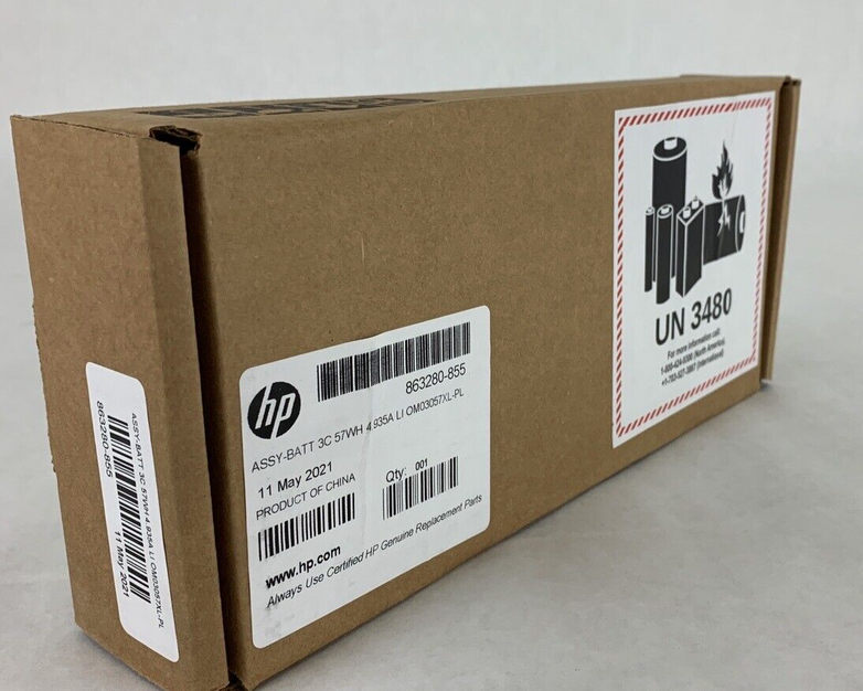 Genuine OEM Battery For HP EliteBook x360 1030 G2 Series 863280-855 57Wh OM03XL
