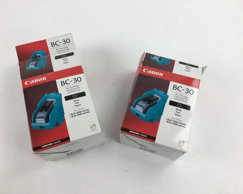 Canon BC-30 Black BJ Cartridge (Lot of 2)