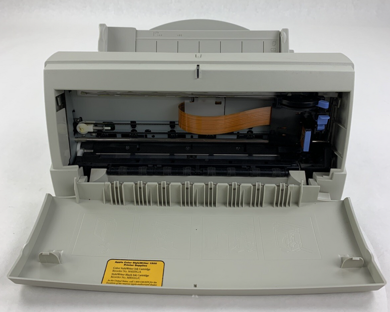Apple M3374 Printer Vintage Color Style Writer 1500 Powers On W/ Power Supply