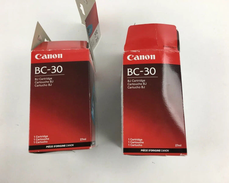 Canon BC-30 Black BJ Cartridge (Lot of 2)