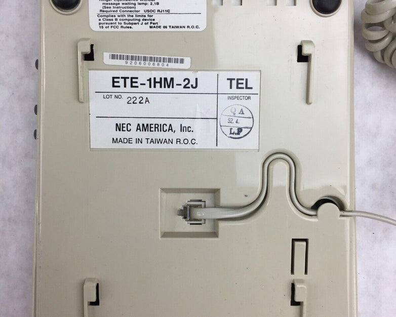 NEC Dterm Series Electra Mark ETE-1HM-2J