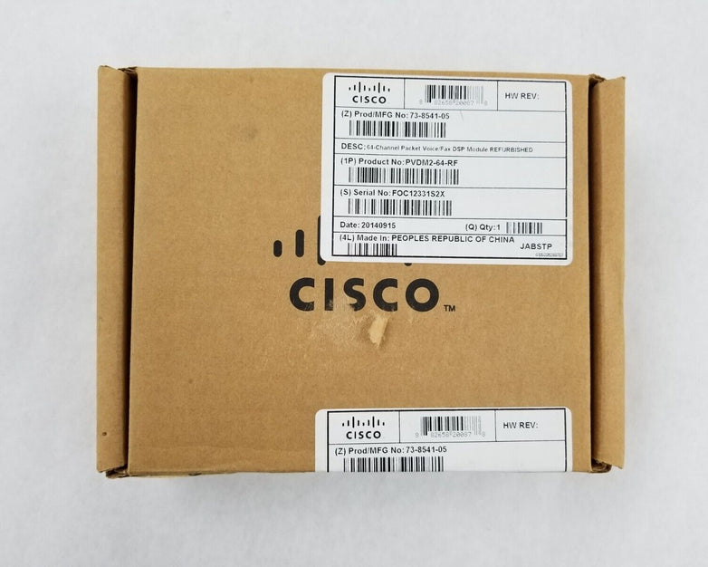 Cisco 73-8541-05 PVDM2-64-RF 64-Channel Packet Voice/Fax DSP Module Referb