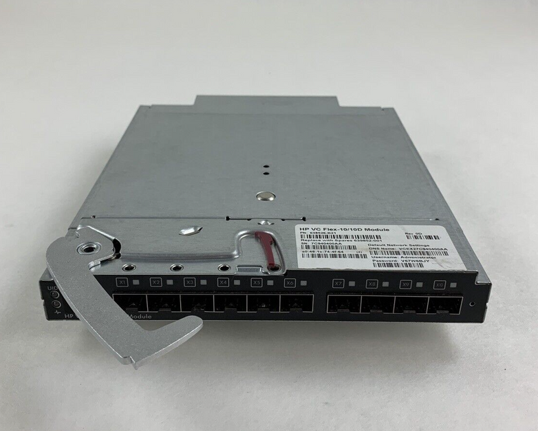 HPE Virtual Connect Flex-10/10D Module 638526-B21 Self Tested Broken Clip