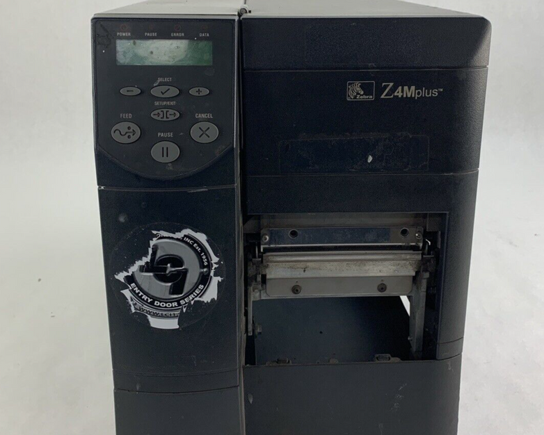 Zebra Z4M Plus DT Direct Thermal Label Printer Self Serial Parallel Tested