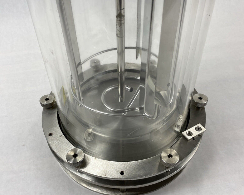 Eppendorf G-1395-13 3L Liter Glass Jacketed Vessel Bioreactor