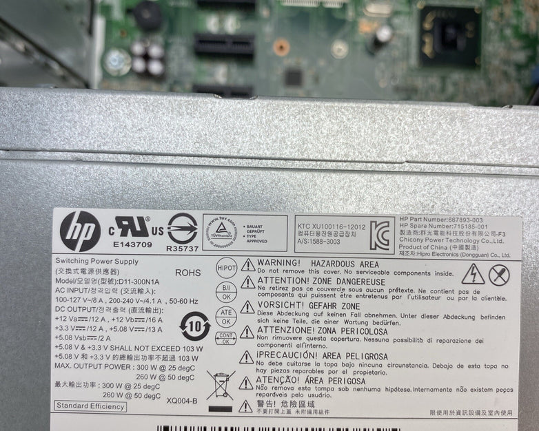 HP Pro 3500 Series MT Intel Core i3-3240 3.40 GHz 4 GB RAM DVDRW No HDD No OS