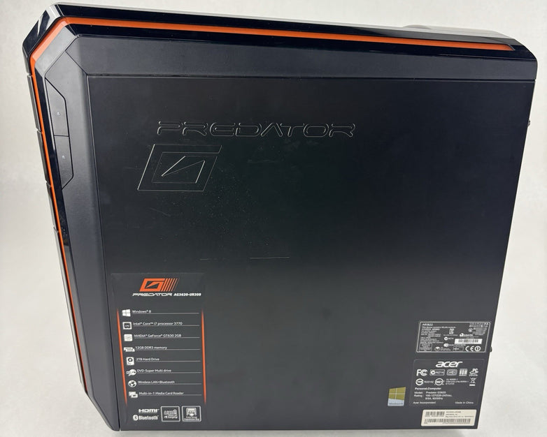 Acer Predator G3620 Desktop i7-3770 3.4 GHz 12 GB Ram No OS No HDD No TPM