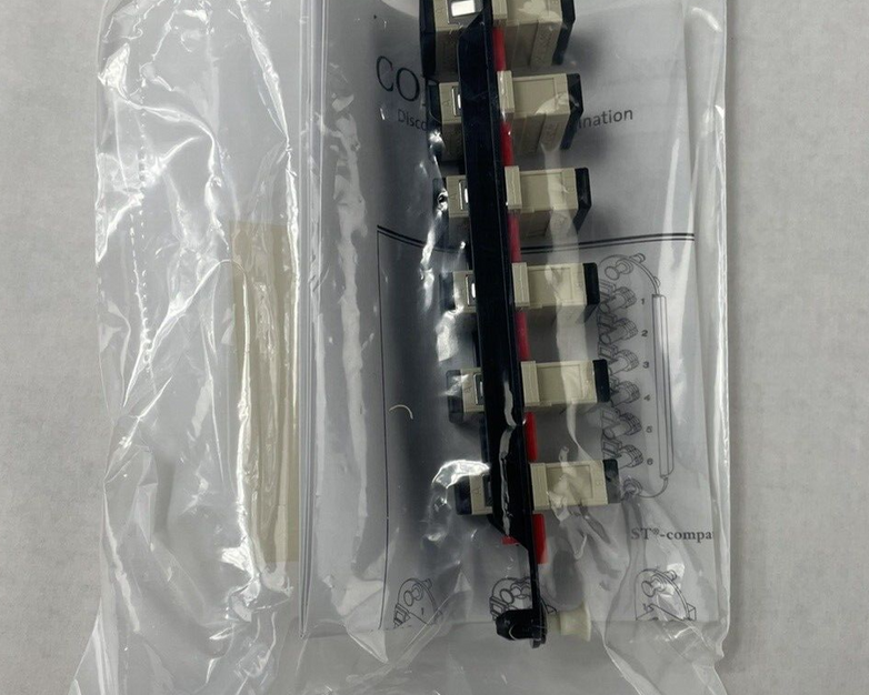 Corning CCH-12-91 SC Multimode 12 Port Adapter Panel with 6 Duplex Inserts