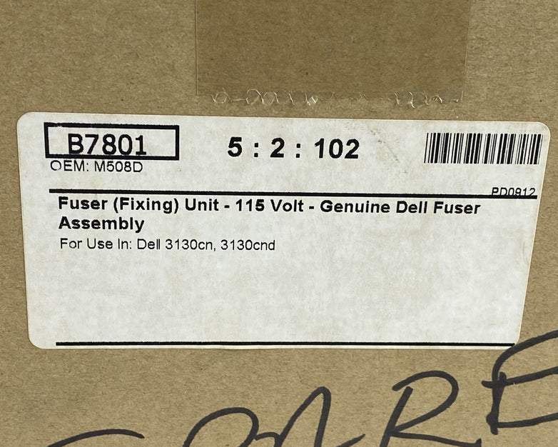 Dell 3130cn 3130cnd Fuser Unit Assembly