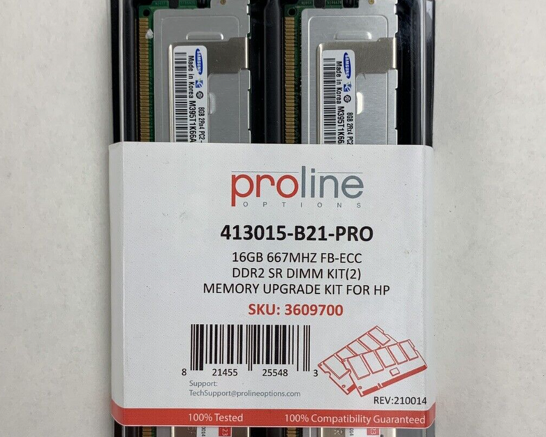 Samsung M395T1K66AZ4-CE66 8 GB 2Rx4 DDR2 PC2-5300F 667MHz New Lot of 2x