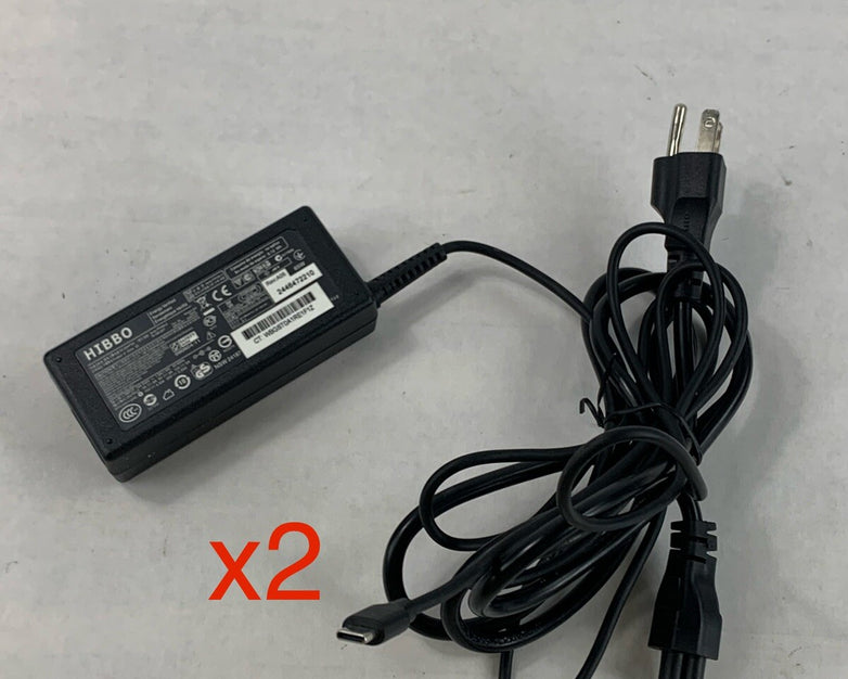 Hibbo PPP009L-E AC Adapter 65W (Lot of 2)