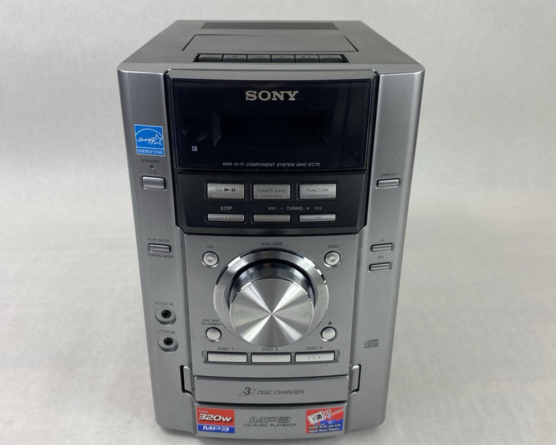 Sony HCD-EC70 Compact Disc Deck Receiver w/ Speakers - Parts or Repair