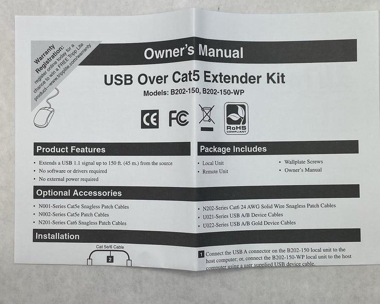 Tripp-Lite B202-150 USB Over Cat5 Extender