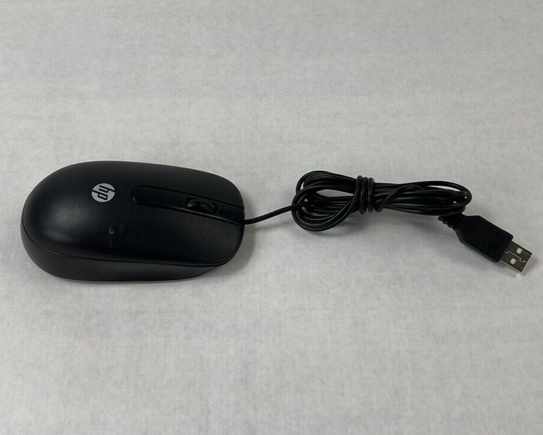 Lot of 4 HP 672652-001 USB 2 Button Optical Mouse Black Tested