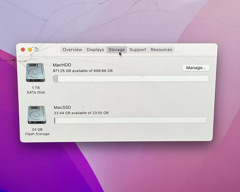Apple A1418 iMac Retina 4k 21.5" 2015 3.1GHz i5 16GB RAM 1TB HDD Fusion -Cracked