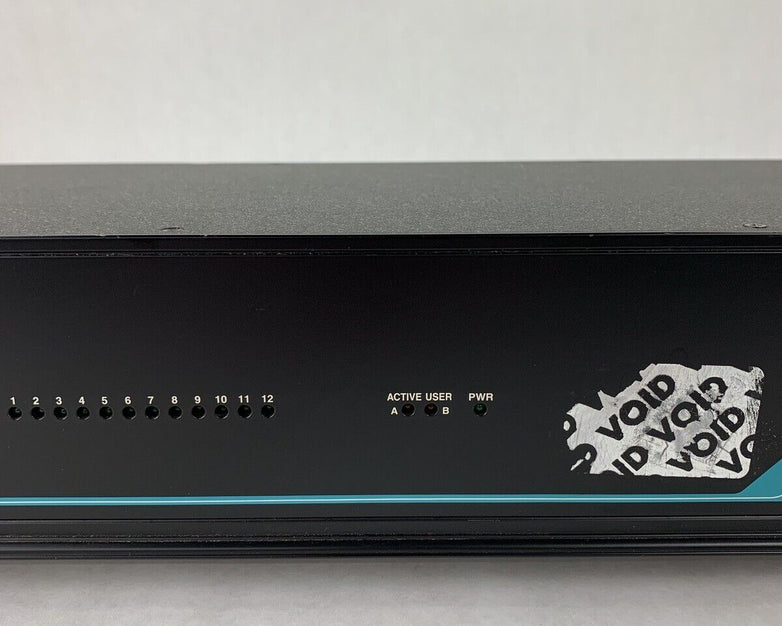 Black Box ServSwitch DUO R2 P/N KV6112FA Tested Auto Scan Button Missing Cover