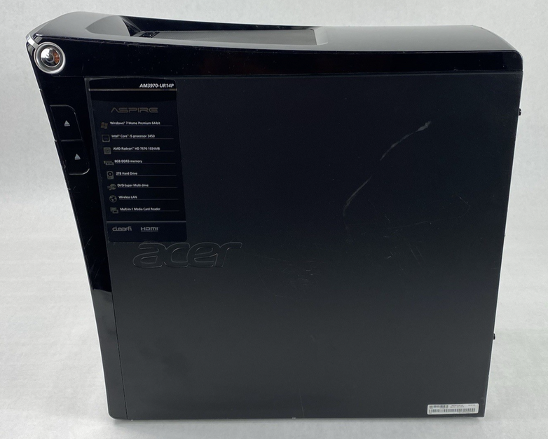Acer Aspire M3970 MT Intel Core i5-3450 3.10GHz 8GB RAM No HDD No OS