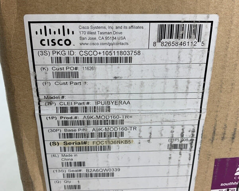 Cisco A9K-MOD160-TR ASR 9000 Modular Line Card Box Opened Unsealed